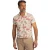 Poloshirt New Zealand creme bloemen rood tropisch