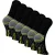 6 Paar Heren Antislip Grip Werk Sokken | Ademend Duurzaam Boot Sokken met Grip