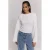 Refined Department getailleerd T-shirt met plooien – wit