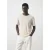 Mango Man linnen slim fit T-shirt – lichtbeige