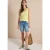 High Waist Slim Leg Shorts in Slim Fit