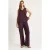 V-hals Katoenen Blouse-Broek Twee-Piece Set