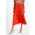 French Connection Arie Pleated Skirt Red