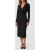 GUESS Matilde Ls Wrap Dres Jet Black A996