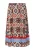 COMMA Rok  beige / blauw gemêleerd / rood