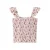 Mango Kids gebloemde mouwloze top met ruches en smockwerk – donkerrood