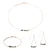 Collier, armband en oorbellen van aquatische agaat voor dames Sloya Piana