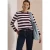 Sweatshirt met ronde hals en strepen
