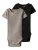 TWO SOON Rompertje/body  taupe / zwart