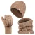 Heat Holders dameshoed, nekwarmer handschoenen set – Beige