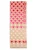 Marie Lund Sjaal  bruin / pink / kersrood