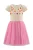 happy girls Jurk  beige / pink / rood