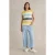 White Stuff Tia Wide Leg Crop Jean Light Denim