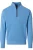 Redmond Casual Half-Zip Sweater blauw, Effen