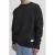 Solid sweater met logo zwart