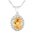 Organische Sapphire Color Crystal en Zirconiumoxides Silver 925 – Diana