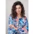 DIDI Blouse Lima In Offwhite With Azur Fusion Print