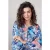 DIDI Blouse Lima In Offwhite With Azur Fusion Print