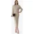 IRO Paris Arista Dress Beige Lurex Silver