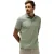 State of Art poloshirt groen gestreept 3 knoops