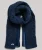 Gebreide Sjaal met Kabelpatroon Blauw