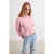 TRENDYOLMİLLA Dames Roze Effen Lang Regular fit Sweatshirts