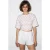 Dames Cropped Polkadot Crew Neck T-Shirt