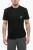 Katoenen DOUBLE BOLT Slim Fit T-shirt in zwart