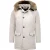 Enos Winterjas parka met grote echte bontkraag beige