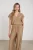 Nukus Marlijn Top Nks01122 T-shirt Korte Mouw 64 Camel