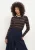 Co'Couture Polo Dames Luecc Stripe Polo Knit,