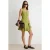 TRENDYOLMİLLA Dames Groen Effen Kort / Mini Mouwloos Avond / Dagelijks Skater Jurken