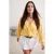 Trendyol Curve Dames Geel Effen Lang Getailleerd Grote maten Blouses