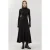 Textuur Half Turtleneck Maxi-jurk
