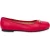 Moschino Nappa Leather Ballet Flats Red