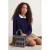 TRENDYOLKIDS Meisjes Donkerblauw Kabelbreisel Lang, Regular fit Vesten