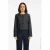 VILA wide leg regular waist casual broek met krijtstreep blauw