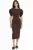 Busem Dames midi-jurk met ronde hals