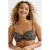 BEACHWAVE voorgevormde beugel bikinitop beige/zwart