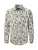 PIERRE CARDIN Overhemd  olijfgroen / offwhite