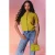 Pink Noir top oker met parels