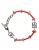 Zilverkleurige Messing Kralen Hars DG Logo Schakelarmband