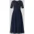 Vera Mont fit and flare cocktailjurk met watervalhals