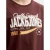 JACK & JONES ESSENTIALS regular fit T-shirt met print – bruin