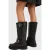 AllSaints Tay Biker Boot Black/warm Brass