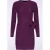 Mila gebreide jurk in aubergine