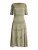 Lauren Ralph Lauren Gebreide jurk  olijfgroen / wit
