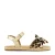 Graceland sandalen met panterprint goud/beige/zwart