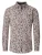 Casa Moda overhemd bruin geprint katoen button down wijde fit