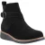 Hush Puppies Lyra Dames Zwarte Suède Winter Enkellaarzen